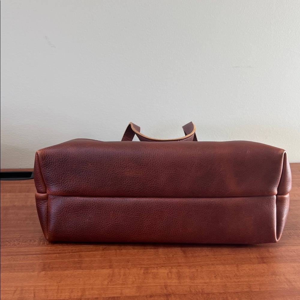 Portland Leather Good Big Big Tote Waxed Canvas Nutmeg - Picture 9 of 16